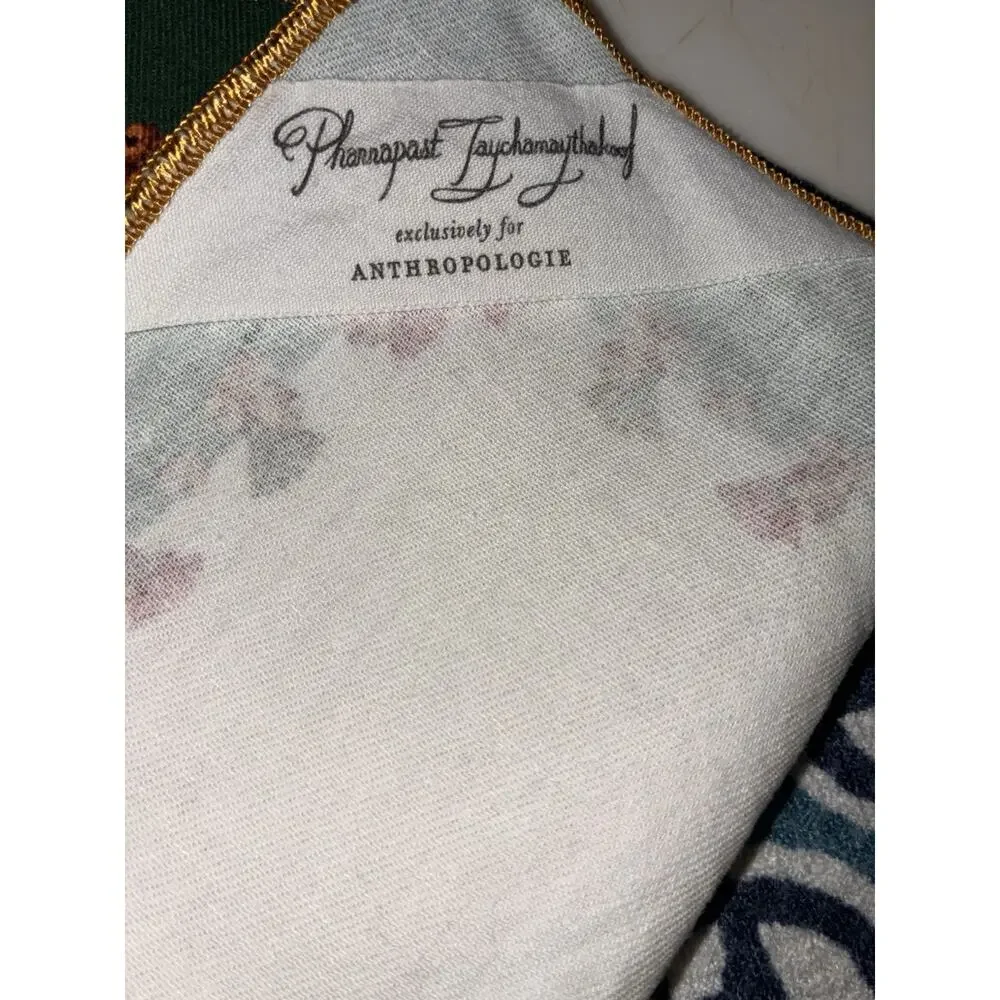 Anthropologie Phannapast Taychamaythakool 12 Days Christmas Napkins Square